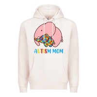 Pale Pink autism awareness autism mom Premium Hoodie - CowhideDigitalArt