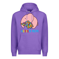 Purple autism awareness autism mom Premium Hoodie - CowhideDigitalArt