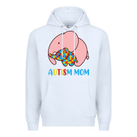 White autism awareness autism mom Premium Hoodie - CowhideDigitalArt