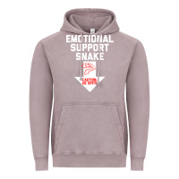 Vintage Zinc Mens Crude Humor Inappropriate Emotional Support Snake Halloween Vintage Hoodie - trangStudio