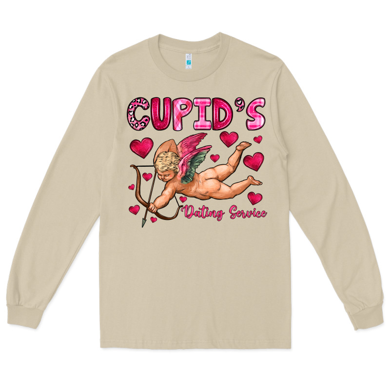 Cupid S Dating Service Long Sleeve Tee by OliviaCreatesArt | Teevron