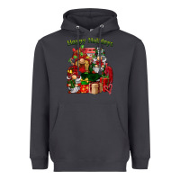 Smoke happy holidays gnomes truck Heavyweight Hoodie - BarkalooDesign