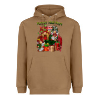 Toasted Coconut happy holidays gnomes truck Heavyweight Hoodie - BarkalooDesign