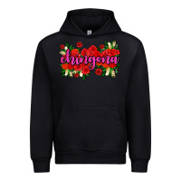 Black Chingona with roses Urban Hoodie - AdoDesignShop