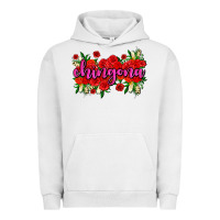 Pigment Lunar Rock Chingona with roses Urban Hoodie - AdoDesignShop