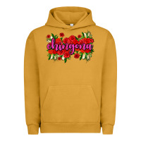 Pigment Peanut Butter Chingona with roses Urban Hoodie - AdoDesignShop