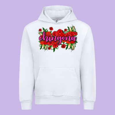 Chingona With Roses Urban Hoodie Designed By Adodesignshop