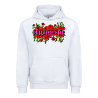 White Chingona with roses Urban Hoodie - AdoDesignShop