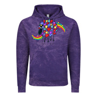 Cloud Purple Rainbow sheep Vintage Hoodie - CowGirlArtShop