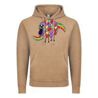 Vintage Coffee Rainbow sheep Vintage Hoodie - CowGirlArtShop