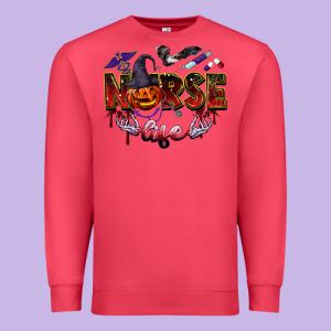 Halloween Nurse Life Premium Sweatshirt Designed By Barkaloodesign