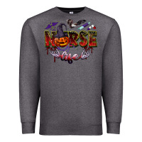 Charcoal Heather halloween nurse life Premium Sweatshirt - BarkalooDesign