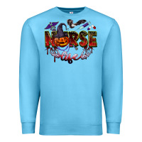 Ocean Blue halloween nurse life Premium Sweatshirt - BarkalooDesign