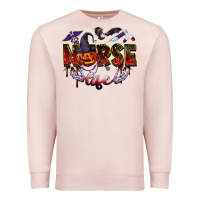 Pale Pink halloween nurse life Premium Sweatshirt - BarkalooDesign