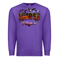 Purple halloween nurse life Premium Sweatshirt - BarkalooDesign