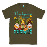 Army Green Thanksgiving With My Gnomes Classic Tee - NancyCooperArtShop