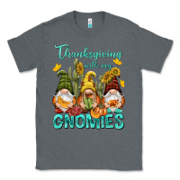 Charcoal Heather Thanksgiving With My Gnomes Classic Tee - NancyCooperArtShop