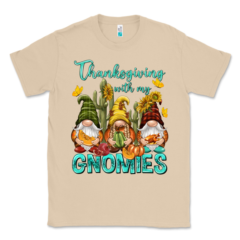 Thanksgiving With My Gnomes Classic Tee by NancyCooperArtShop | Teevron