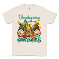 Natural Thanksgiving With My Gnomes Classic Tee - NancyCooperArtShop