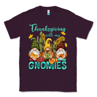 Plum Thanksgiving With My Gnomes Classic Tee - NancyCooperArtShop