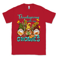 Red Thanksgiving With My Gnomes Classic Tee - NancyCooperArtShop