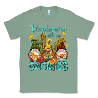 Sage Thanksgiving With My Gnomes Classic Tee - NancyCooperArtShop