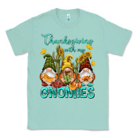 Seafoam Thanksgiving With My Gnomes Classic Tee - NancyCooperArtShop