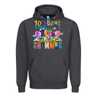 Smoke 100 Days Of Making The Whole Class Shimmer Zipper Hoodie - CowhideDigitalArt