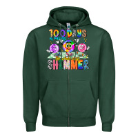 Sports Green 100 Days Of Making The Whole Class Shimmer Zipper Hoodie - CowhideDigitalArt