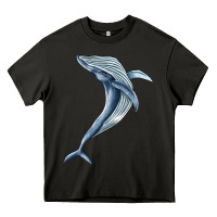 Asphalt humpback whale jumping Heavy Core Tee - BarkalooDesign