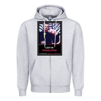 Heather Grey Lost in Translation Poster GIFT Zipper Hoodie - trangStudio