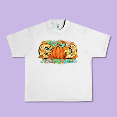 With God All Things Are Possible Urban Heavy Tee Designed By Cowgirlartshop