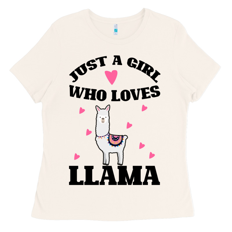 Llama Just A Girl Who Loves Llamas Ladies Tee by Bettercallsaul | Teevron