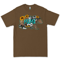 Cacao mama bear sunflowers leopard cowhide mother's day Premium Tee - Jasminsmagicworld