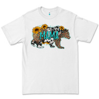 White mama bear sunflowers leopard cowhide mother's day Premium Tee - Jasminsmagicworld