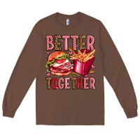 Chestnut hamburger potatoes better together olivia Long Sleeve Tee - OliviaCreatesArt