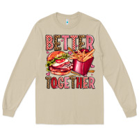 Mushroom hamburger potatoes better together olivia Long Sleeve Tee - OliviaCreatesArt