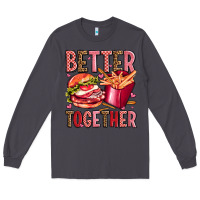 Smoke hamburger potatoes better together olivia Long Sleeve Tee - OliviaCreatesArt