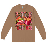 Toasted Coconut hamburger potatoes better together olivia Long Sleeve Tee - OliviaCreatesArt