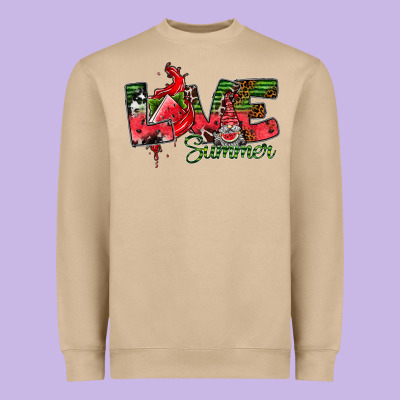Love Summer Heavyweight Sweatshirt Designed By Cowhidedigitalart