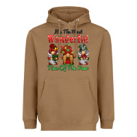 Toasted Coconut it's the most wonderful time of the year Heavyweight Hoodie - BarkalooDesign
