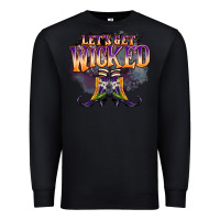 Black lets get wıcked Premium Sweatshirt - BarkalooDesign