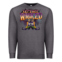 Charcoal Heather lets get wıcked Premium Sweatshirt - BarkalooDesign
