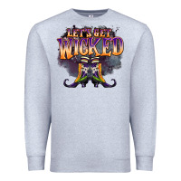 Heather Grey lets get wıcked Premium Sweatshirt - BarkalooDesign