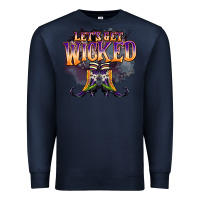 Navy lets get wıcked Premium Sweatshirt - BarkalooDesign