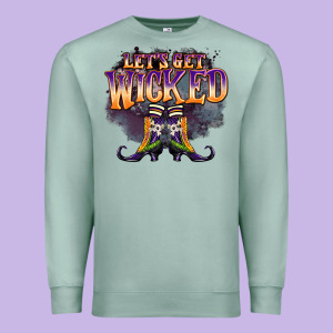 Lets Get Wıcked Premium Sweatshirt Designed By Barkaloodesign