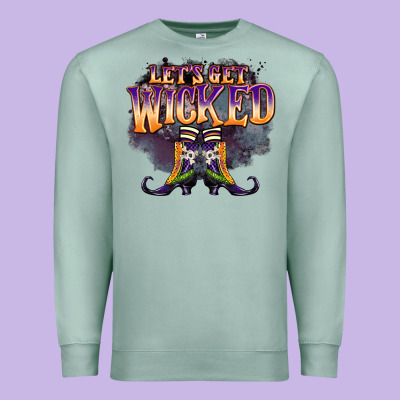 Lets Get Wıcked Premium Sweatshirt Designed By Barkaloodesign