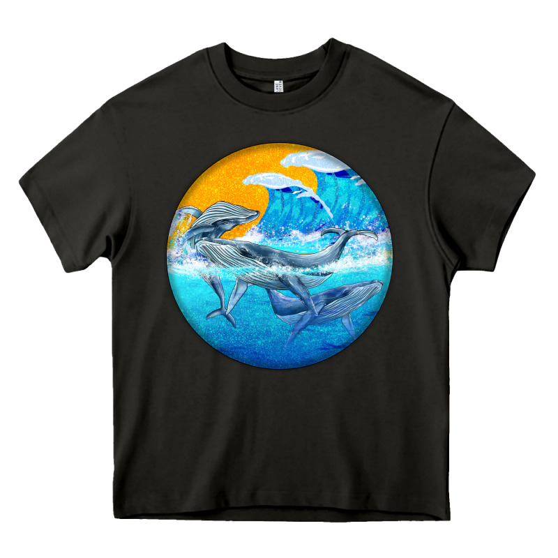 Humpback Whale Heavy Core Tee by BarkalooDesign | Teevron