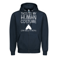 Navy moth easy halloween human costume insect owlet diy gift t shirt Zipper Hoodie - trangStudio