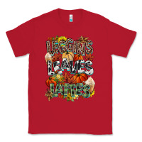 Red Leaves lattes Fall pumpkin Classic Tee - NancyCooperArtShop